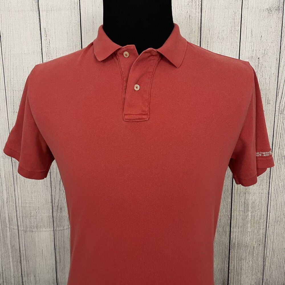Polo Jeans Company Ralph Lauren Men's Large Pink Cotton Short Sleeve Polo Shirt